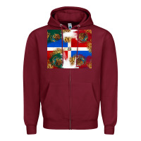 Burgundy Mexican and Dominican Republic Zipper Hoodie - texasbilliewilder