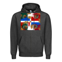 Charcoal Heather Mexican and Dominican Republic Zipper Hoodie - texasbilliewilder