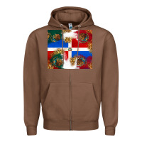 Chestnut Mexican and Dominican Republic Zipper Hoodie - texasbilliewilder