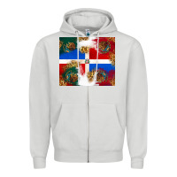 Dove Grey Mexican and Dominican Republic Zipper Hoodie - texasbilliewilder
