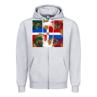 Heather Grey Mexican and Dominican Republic Zipper Hoodie - texasbilliewilder
