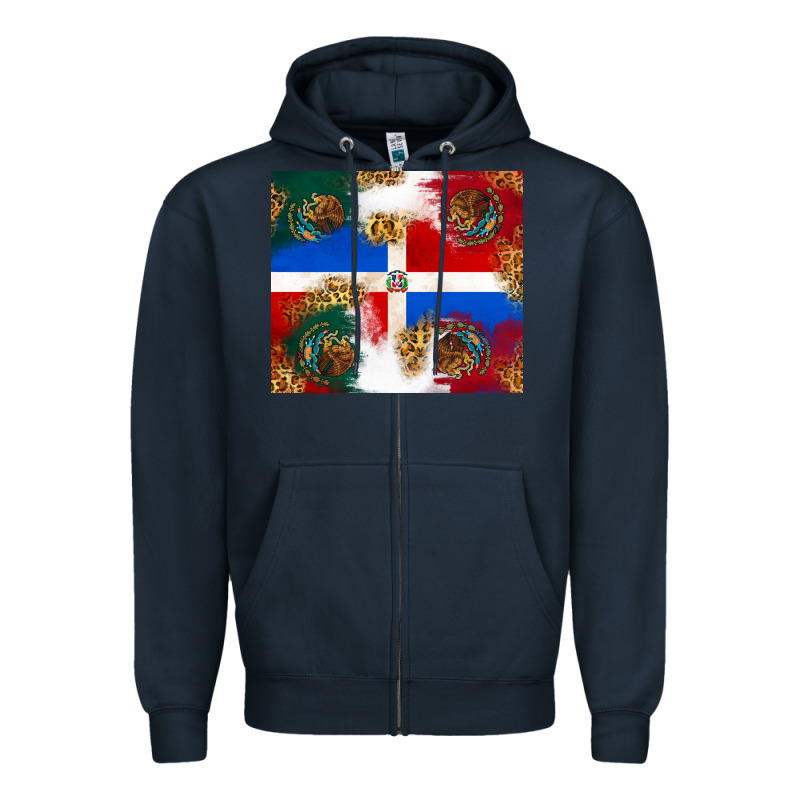 Mexican And Dominican Republic Zipper Hoodie by texasbilliewilder | Teevron