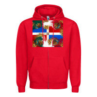 Red Mexican and Dominican Republic Zipper Hoodie - texasbilliewilder