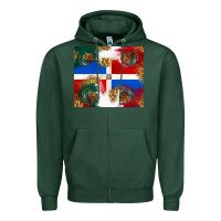 Sports Green Mexican and Dominican Republic Zipper Hoodie - texasbilliewilder