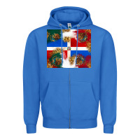 True Royal Mexican and Dominican Republic Zipper Hoodie - texasbilliewilder