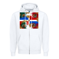 White Mexican and Dominican Republic Zipper Hoodie - texasbilliewilder