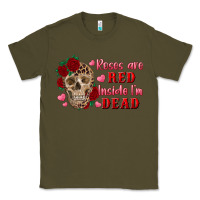 Army Green roses are red inside i'm dead Skull Classic Tee - RanaPortraitStore