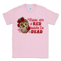 Bubblegum Pink roses are red inside i'm dead Skull Classic Tee - RanaPortraitStore