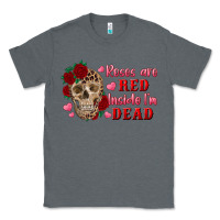 Charcoal Heather roses are red inside i'm dead Skull Classic Tee - RanaPortraitStore