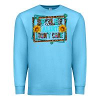 Ocean Blue spoiler alert i dont care Premium Sweatshirt - AdoDesignShop