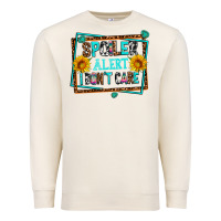 Sandshell spoiler alert i dont care Premium Sweatshirt - AdoDesignShop