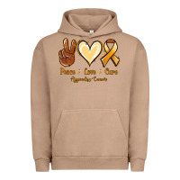 Pigment Burro Peace love cure Appendix Cancer Urban Hoodie - NancyCooperArtShop