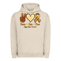 Pigment French Oak Peace love cure Appendix Cancer Urban Hoodie - NancyCooperArtShop