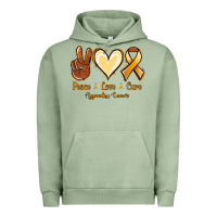 Pigment Oil Green Peace love cure Appendix Cancer Urban Hoodie - NancyCooperArtShop