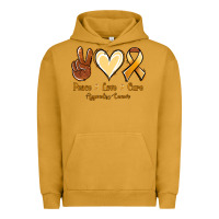 Pigment Peanut Butter Peace love cure Appendix Cancer Urban Hoodie - NancyCooperArtShop