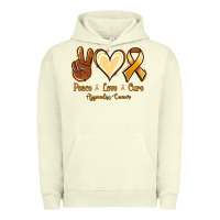 Pigment Pistachio Peace love cure Appendix Cancer Urban Hoodie - NancyCooperArtShop