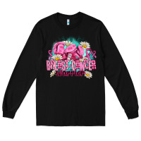 Black breast cancer warrior Long Sleeve Tee - AdoDesignShop