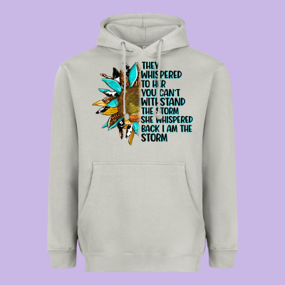 Sunflower They Whispered To Her Heavyweight Hoodie Designed By Adodesignshop