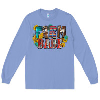 Colony Blue farm babe Long Sleeve Tee - Zillion Design Studio