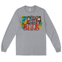 Heather Grey farm babe Long Sleeve Tee - Zillion Design Studio