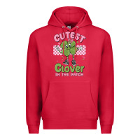 Cardinal cutest clover in the patch Premium Hoodie - MaliasSmallBusiness