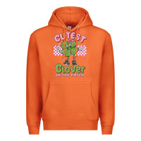 Carrot cutest clover in the patch Premium Hoodie - MaliasSmallBusiness