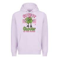 Lilac cutest clover in the patch Premium Hoodie - MaliasSmallBusiness