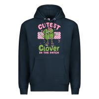 Navy cutest clover in the patch Premium Hoodie - MaliasSmallBusiness