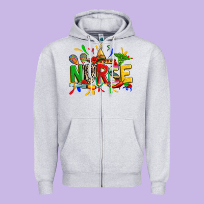 Cinco De Mayo Nurse Zipper Hoodie Designed By Zillion Design Studio