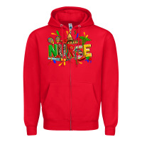 Red cinco de mayo nurse Zipper Hoodie - Zillion Design Studio
