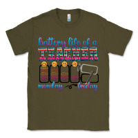 Army Green battery life of a teacher Classic Tee - texasbilliewilder