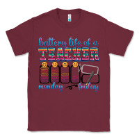 Burgundy battery life of a teacher Classic Tee - texasbilliewilder
