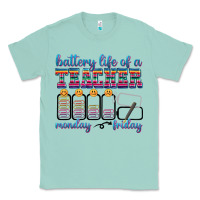 Seafoam battery life of a teacher Classic Tee - texasbilliewilder