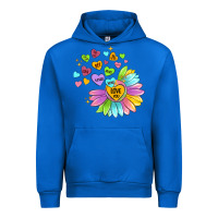 Cobalt sunflower love hugs Urban Hoodie - MaliasSmallBusiness