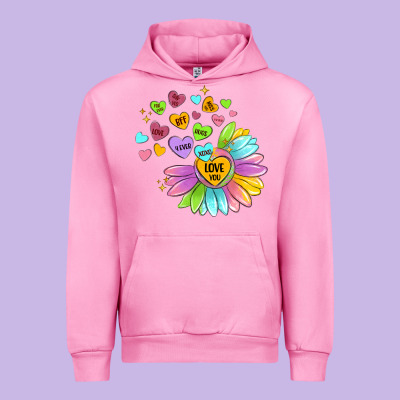Sunflower Love Hugs Urban Hoodie Designed By Maliassmallbusiness