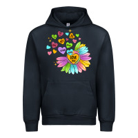 Navy sunflower love hugs Urban Hoodie - MaliasSmallBusiness