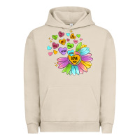 Pigment French Oak sunflower love hugs Urban Hoodie - MaliasSmallBusiness