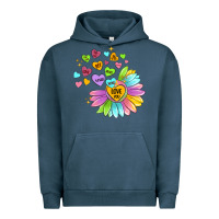 Pigment Midnight Navy sunflower love hugs Urban Hoodie - MaliasSmallBusiness