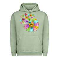 Pigment Oil Green sunflower love hugs Urban Hoodie - MaliasSmallBusiness