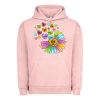 Pigment Salmon sunflower love hugs Urban Hoodie - MaliasSmallBusiness