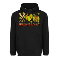 Black rub some dirt on it softball Heavyweight Hoodie - JahusDesignShop