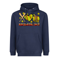 Navy rub some dirt on it softball Heavyweight Hoodie - JahusDesignShop