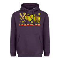 Plum rub some dirt on it softball Heavyweight Hoodie - JahusDesignShop