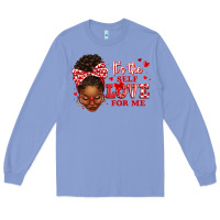 Colony Blue sorority colors red and white it's the self love f Long Sleeve Tee - texasbilliewilder