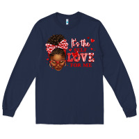 Navy sorority colors red and white it's the self love f Long Sleeve Tee - texasbilliewilder
