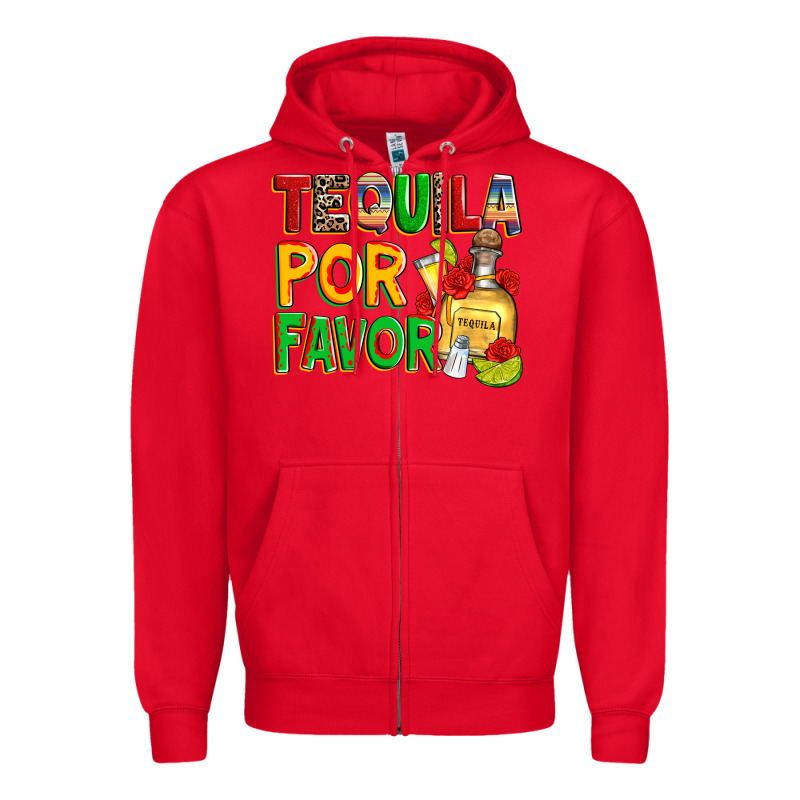 Tequila Por Favor Zipper Hoodie by Zillion Design Studio | Teevron