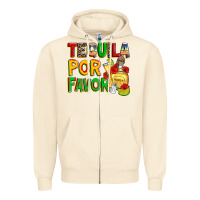 Sandshell tequila por favor Zipper Hoodie - Zillion Design Studio