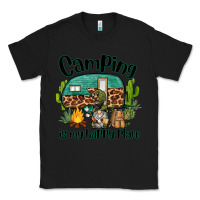 Black camping is my happy place caravan and gnome Classic Tee - BarkalooDesign