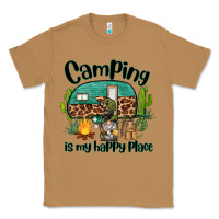 Toasted Coconut camping is my happy place caravan and gnome Classic Tee - BarkalooDesign