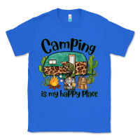 True Royal camping is my happy place caravan and gnome Classic Tee - BarkalooDesign